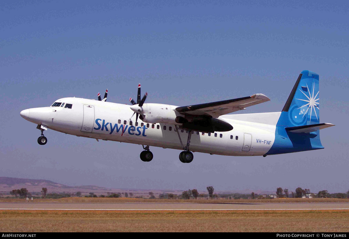 Aircraft Photo of VH-FNF | Fokker 50 | Skywest Airlines | AirHistory.net #498078