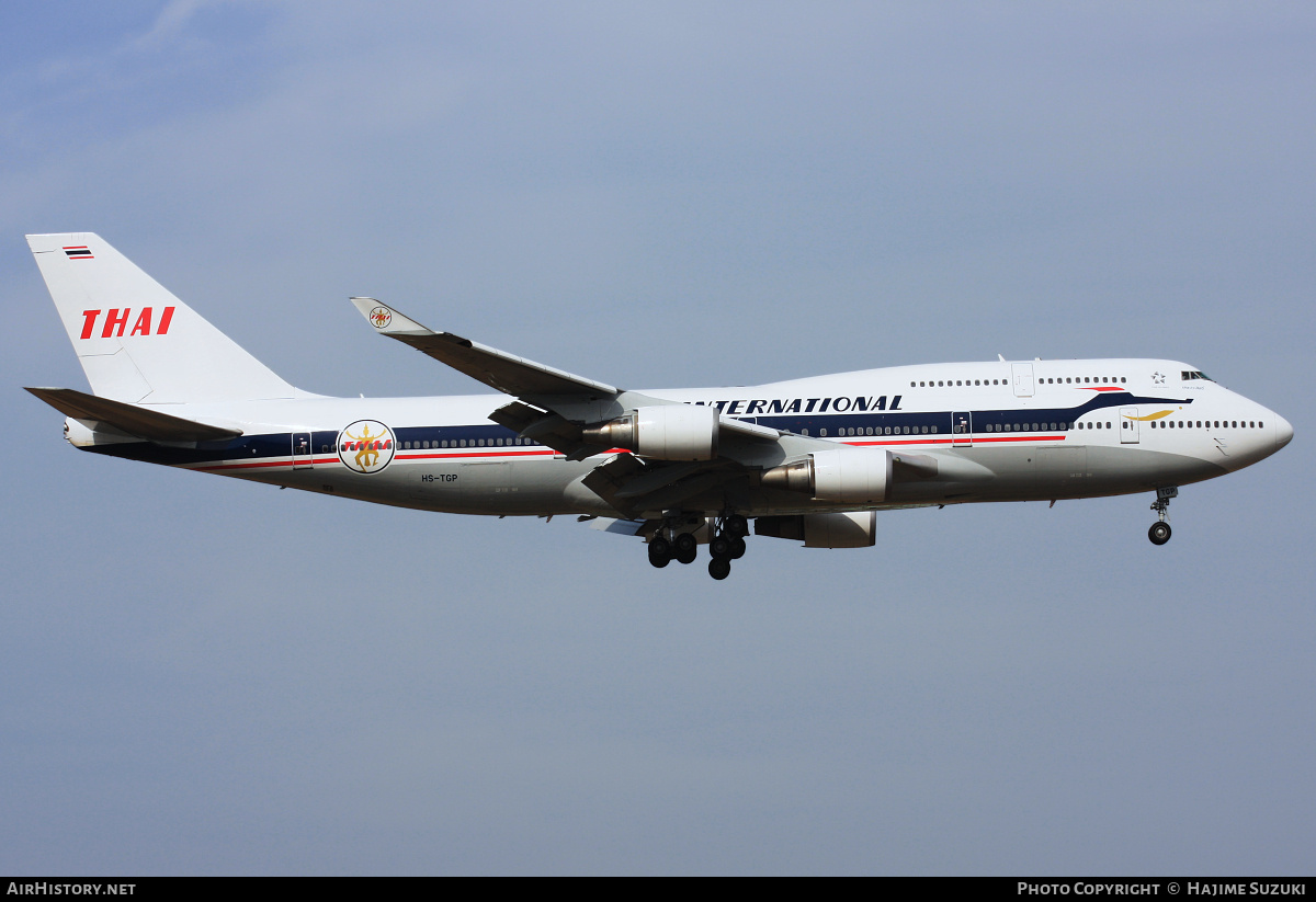 Aircraft Photo of HS-TGP | Boeing 747-4D7 | Thai Airways International | AirHistory.net #498087