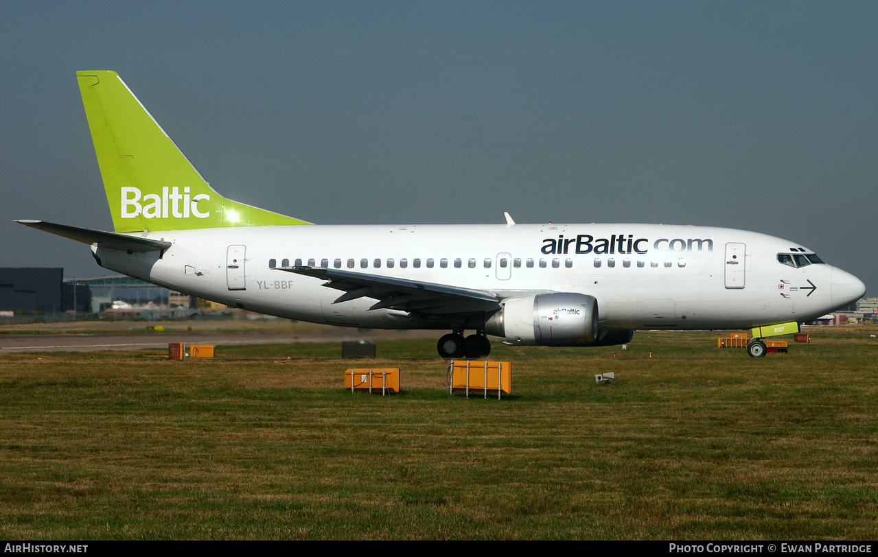Aircraft Photo of YL-BBF | Boeing 737-548 | AirBaltic | AirHistory.net #498144
