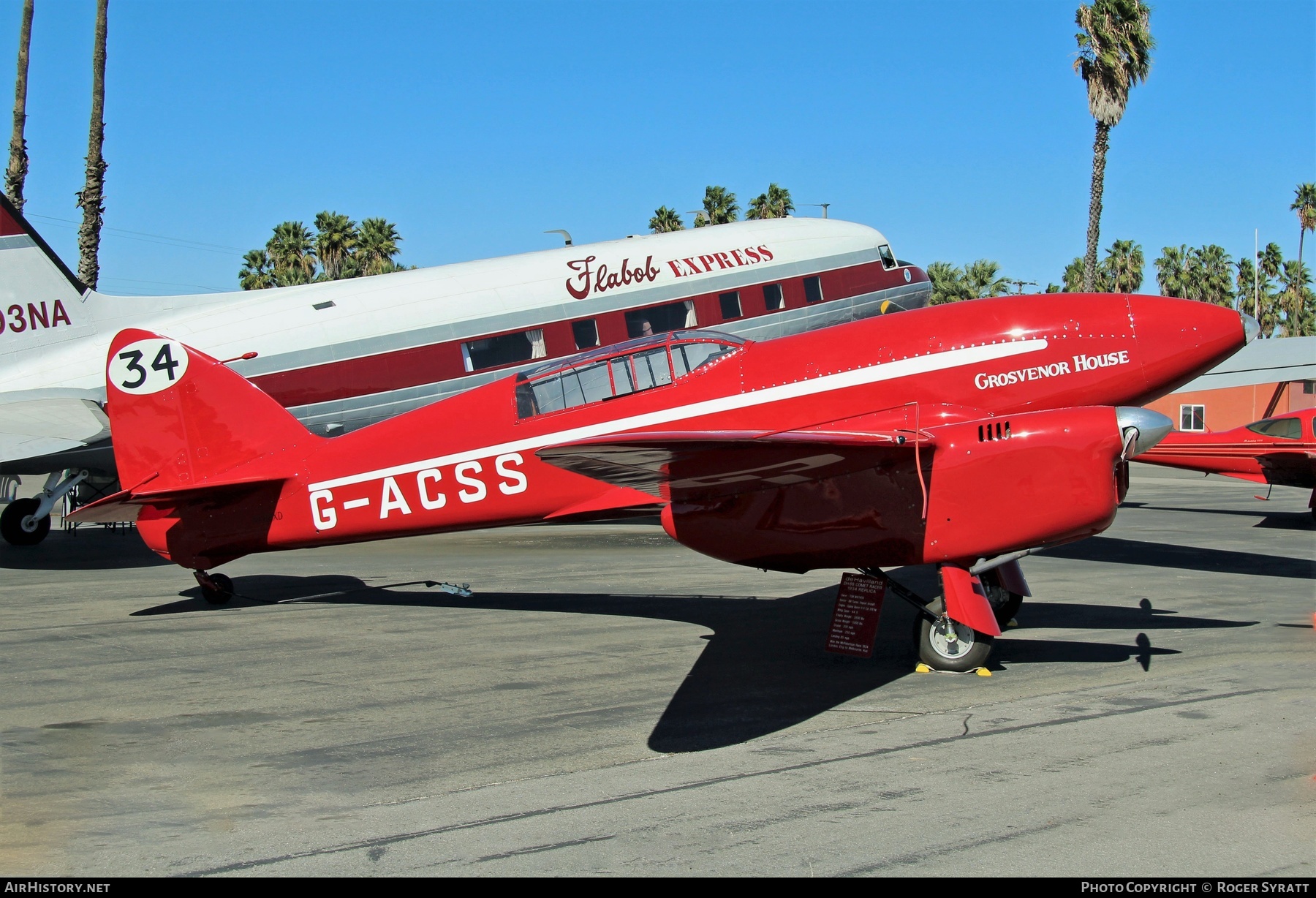 Aircraft Photo of N88XD / G-ACSS | De Havilland D.H. 88 Comet (replica) | AirHistory.net #498169