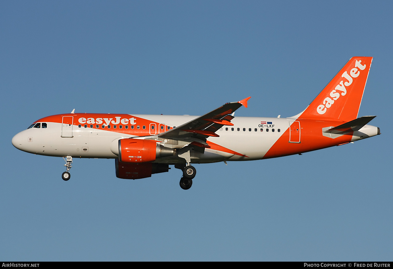Aircraft Photo of OE-LKF | Airbus A319-111 | EasyJet | AirHistory.net #498170