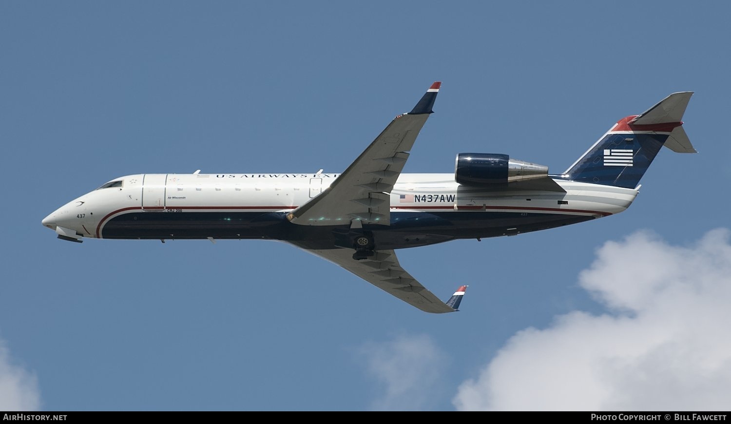 Aircraft Photo of N437AW | Bombardier CRJ-200LR (CL-600-2B19) | US Airways Express | AirHistory.net #498179