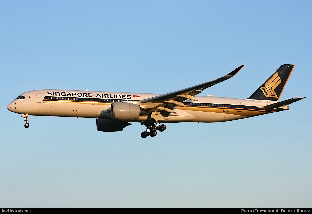 Aircraft Photo of 9V-SMM | Airbus A350-941 | Singapore Airlines | AirHistory.net #498189