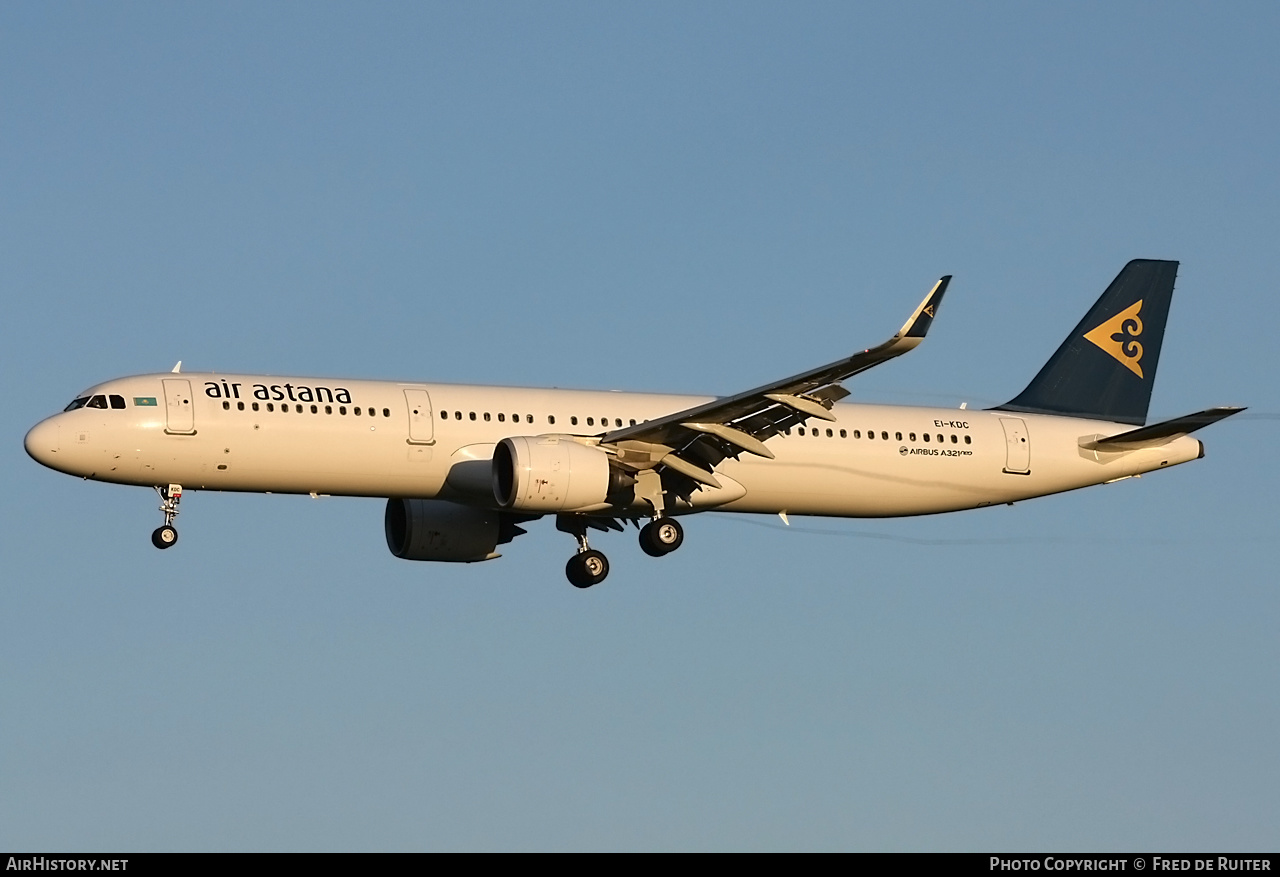 Aircraft Photo of EI-KDC | Airbus A321-271N | Air Astana | AirHistory.net #498190
