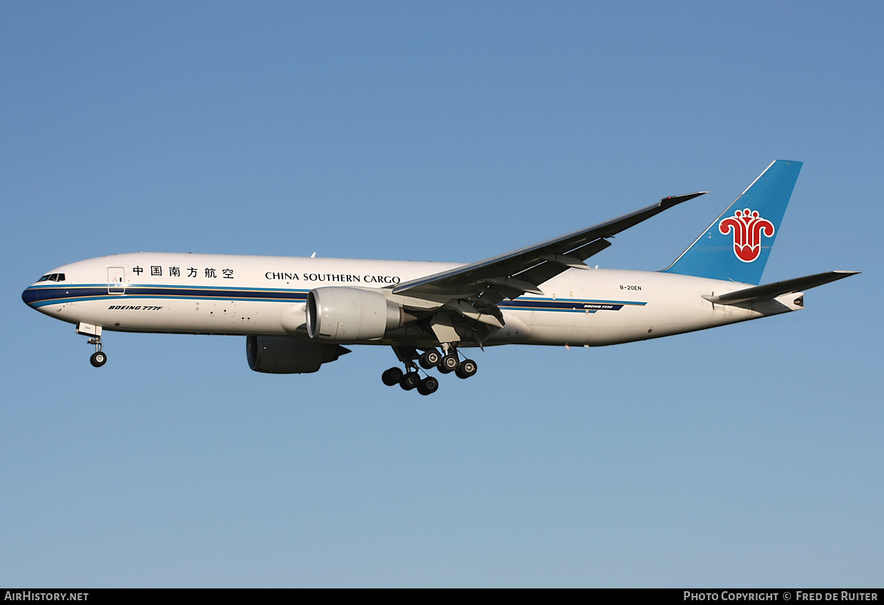 Aircraft Photo of B-20EN | Boeing 777-F | China Southern Airlines Cargo | AirHistory.net #498194