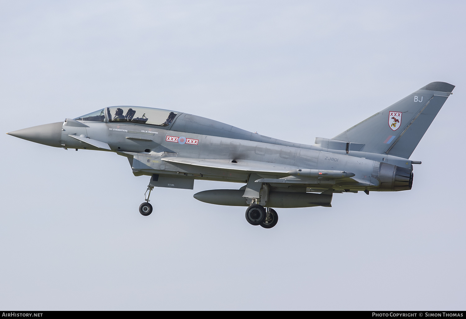 Aircraft Photo of ZJ801 | Eurofighter EF-2000 Typhoon T3 | UK - Air Force | AirHistory.net #498249