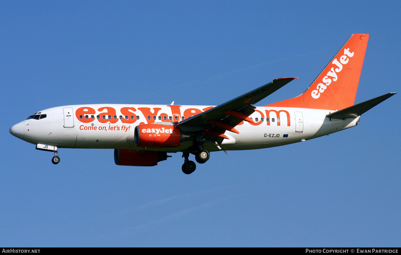 Aircraft Photo of G-EZJO | Boeing 737-73V | EasyJet | AirHistory.net #498255