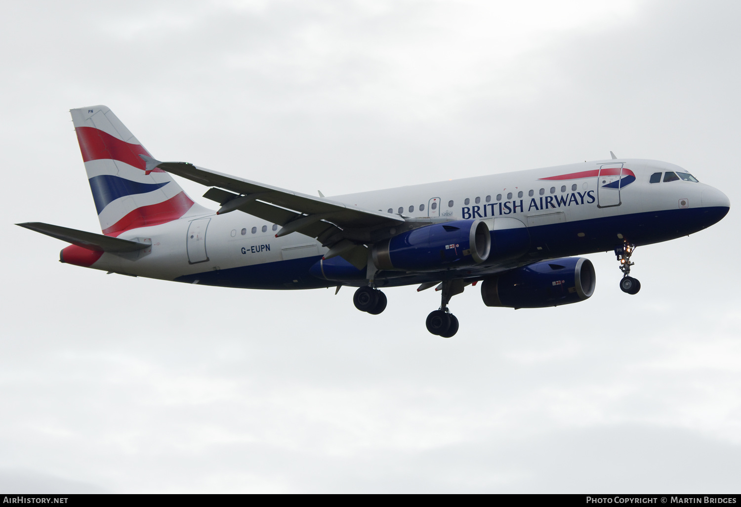 Aircraft Photo of G-EUPN | Airbus A319-131 | British Airways | AirHistory.net #498339