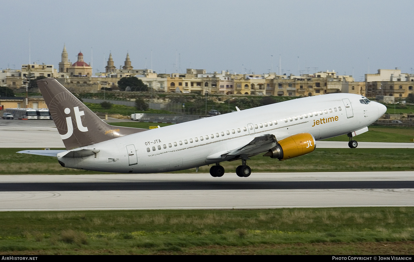 Aircraft Photo of OY-JTA | Boeing 737-33A | Jettime | AirHistory.net #498389