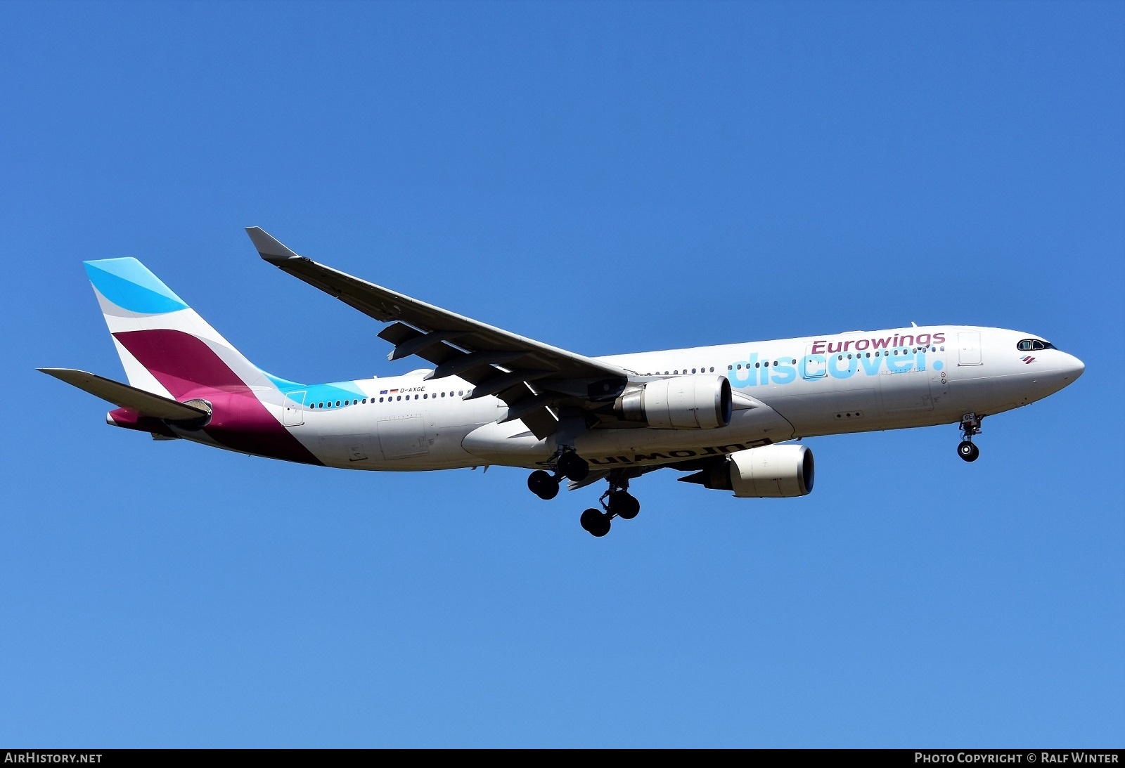 Aircraft Photo of D-AXGE | Airbus A330-202 | Eurowings Discover | AirHistory.net #498391