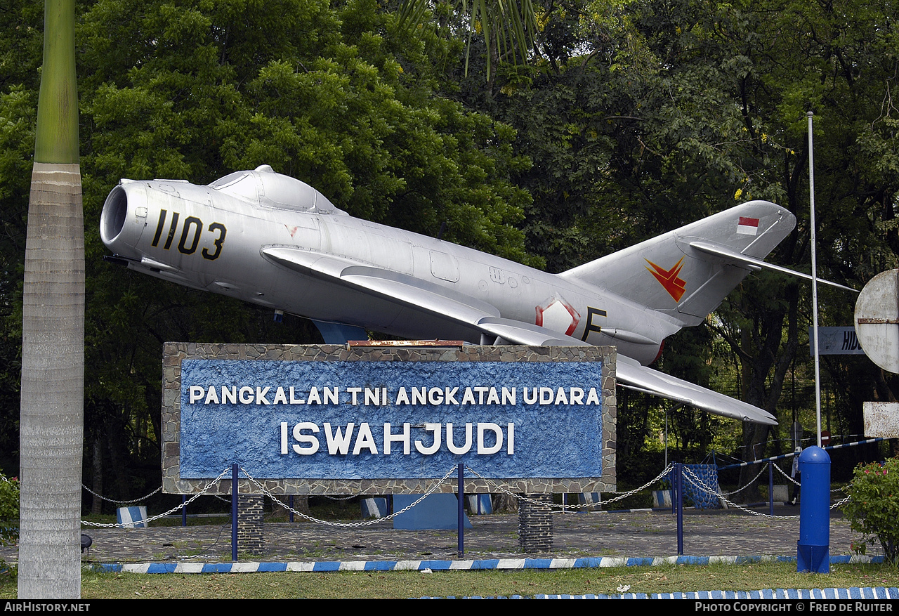 Aircraft Photo of F-1103 | PZL-Mielec Lim-5 (MiG-17F) | Indonesia - Air Force | AirHistory.net #498434