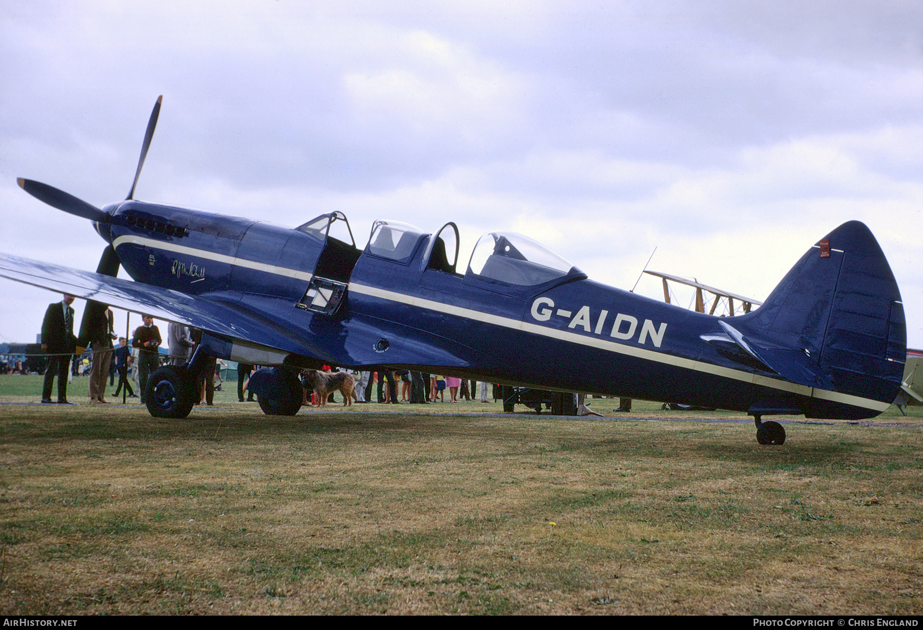 Aircraft Photo of G-AIDN | Supermarine 502 Spitfire T8 | AirHistory.net #498512