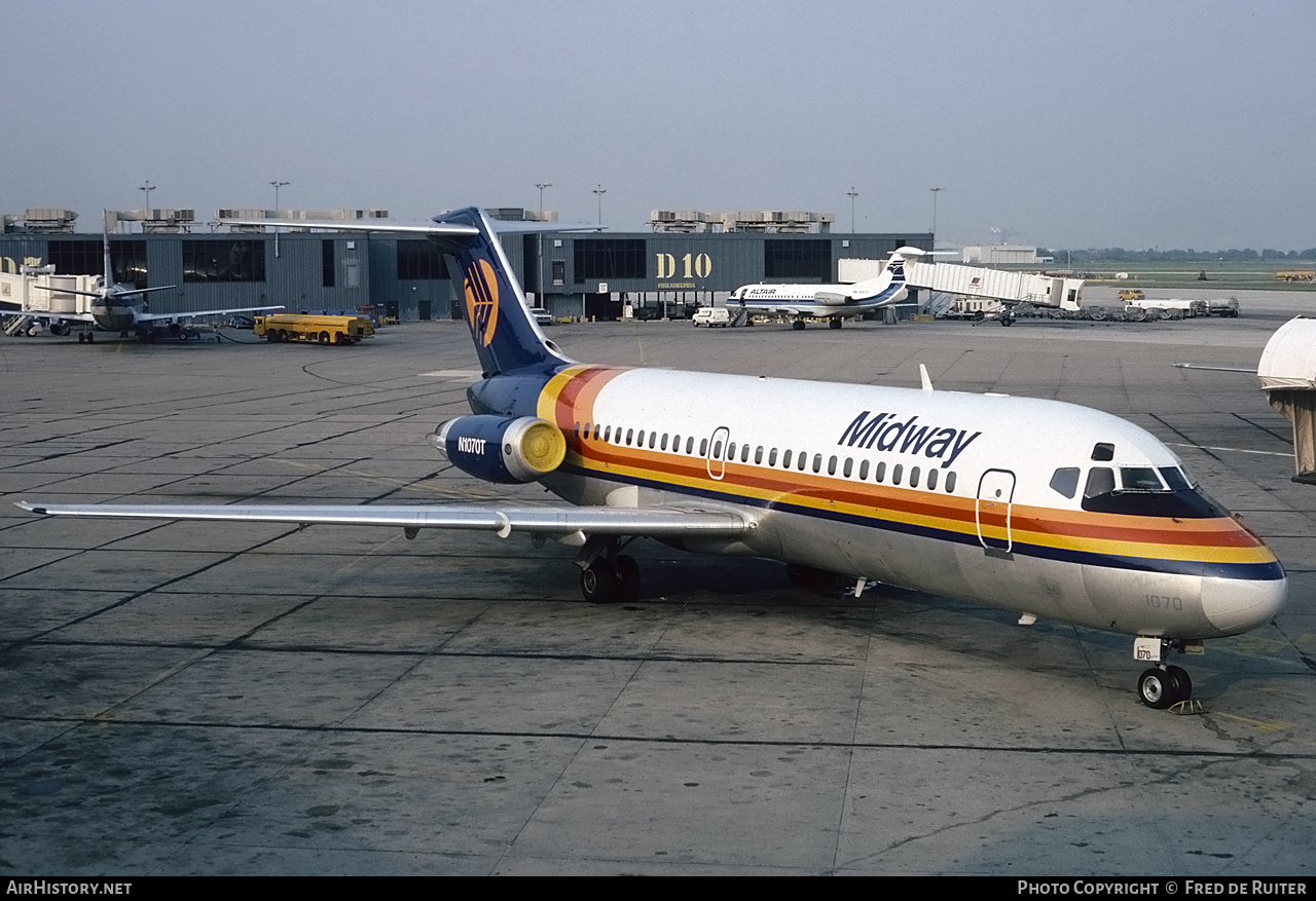 Aircraft Photo of N1070T | McDonnell Douglas DC-9-15 | Midway Airlines | AirHistory.net #498540