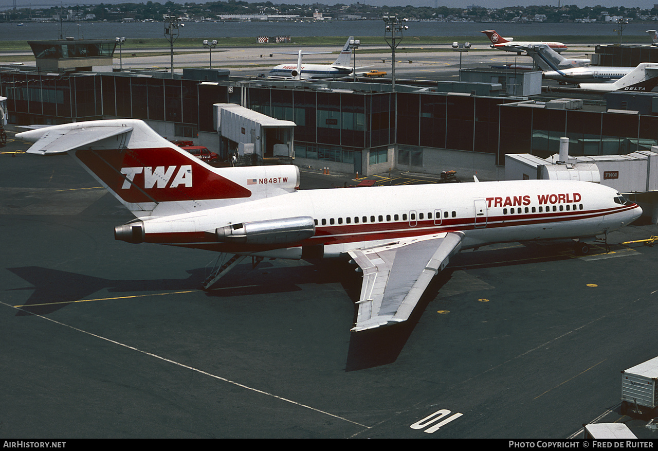 Aircraft Photo of N848TW | Boeing 727-31 | Trans World Airlines - TWA | AirHistory.net #498549
