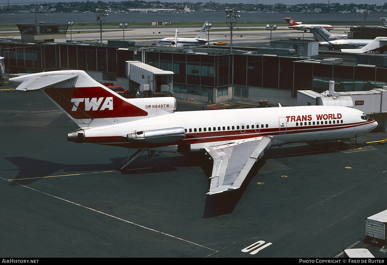 Aircraft Photo of N848TW | Boeing 727-31 | Trans World Airlines - TWA | AirHistory.net #498549