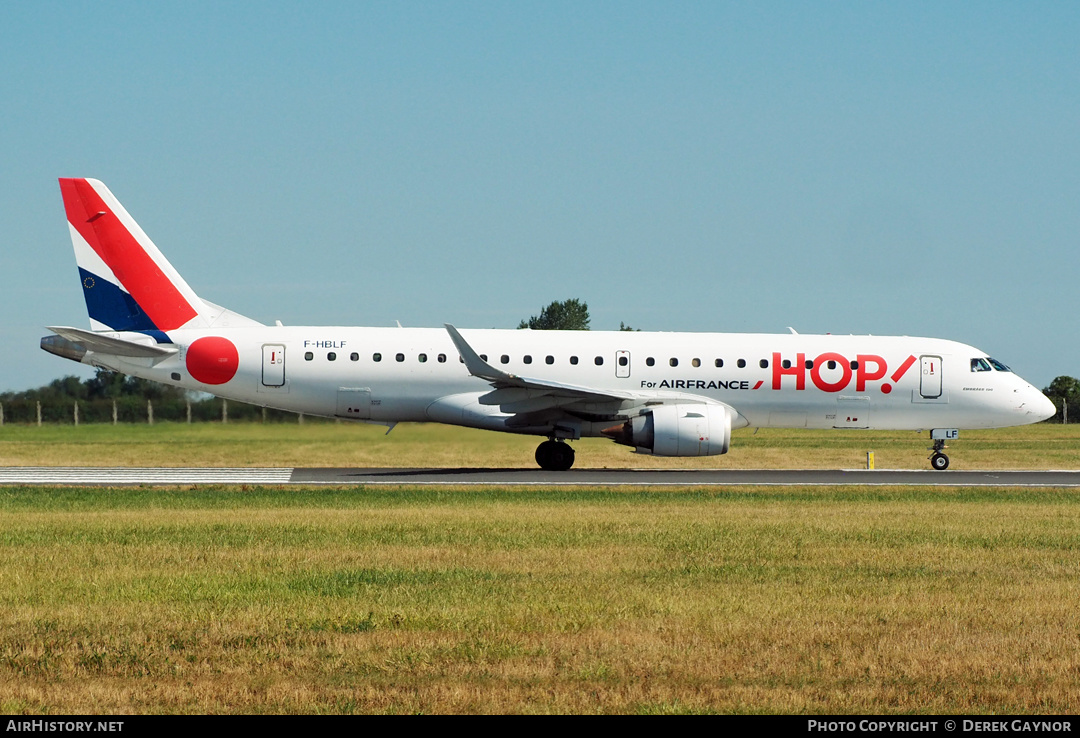 Aircraft Photo of F-HBLF | Embraer 190LR (ERJ-190-100LR) | Hop! | AirHistory.net #498565