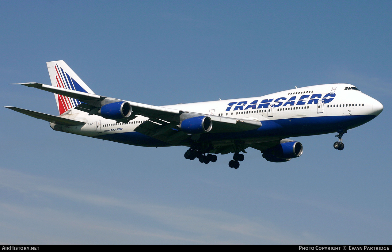 Aircraft Photo of VP-BQA | Boeing 747-219B | Transaero Airlines | AirHistory.net #498584