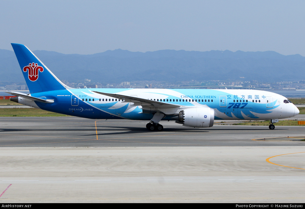 Aircraft Photo of B-2787 | Boeing 787-8 Dreamliner | China Southern Airlines | AirHistory.net #498590