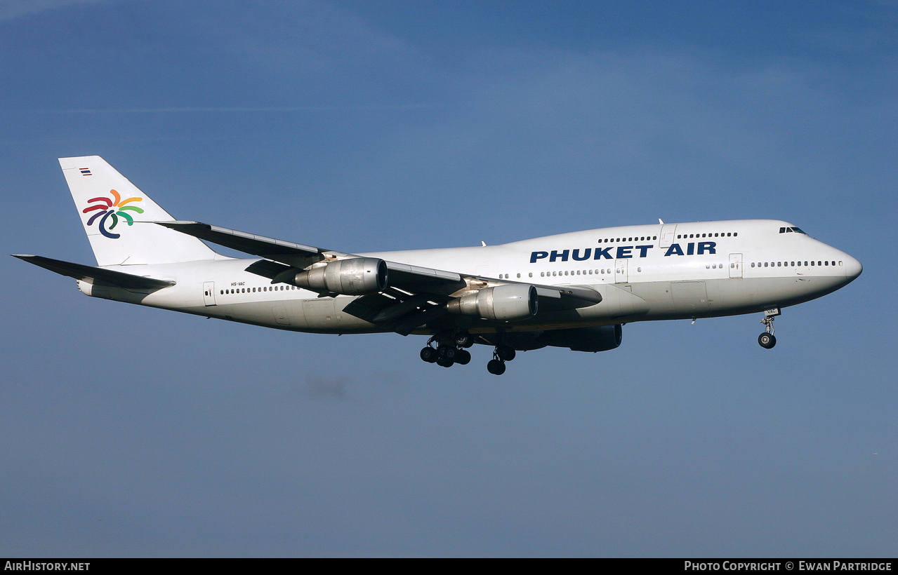Aircraft Photo of HS-VAC | Boeing 747-306M | Phuket Air | AirHistory.net #498601
