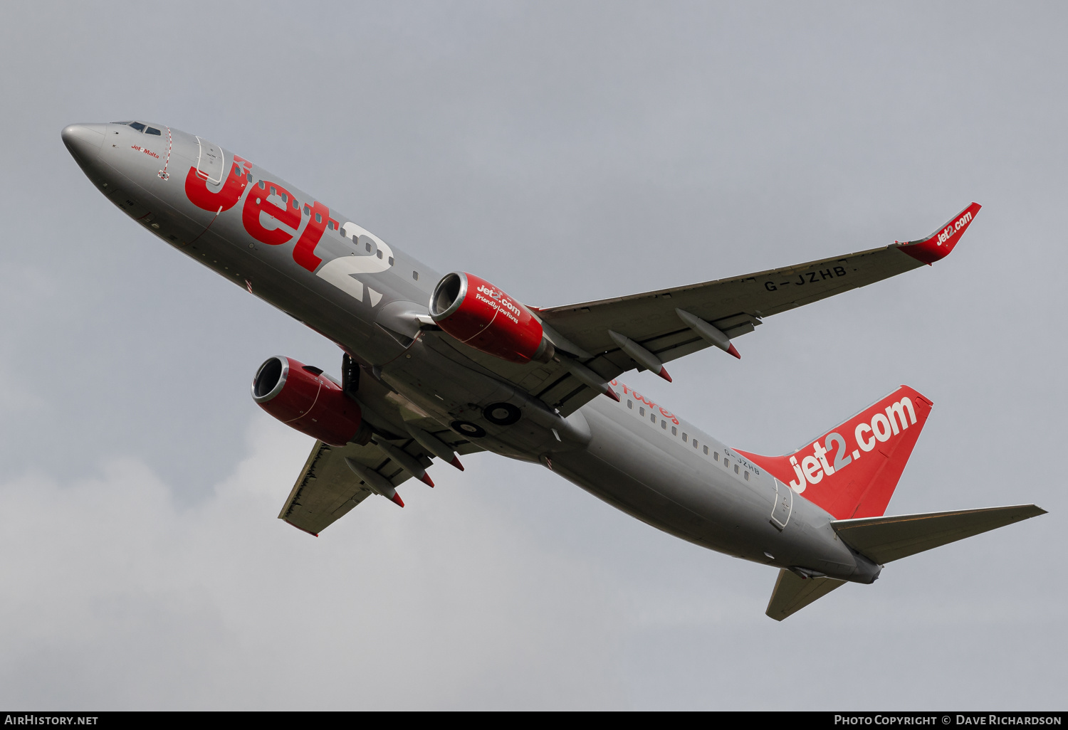 Aircraft Photo of G-JZHB | Boeing 737-8K5 | Jet2 | AirHistory.net #498636