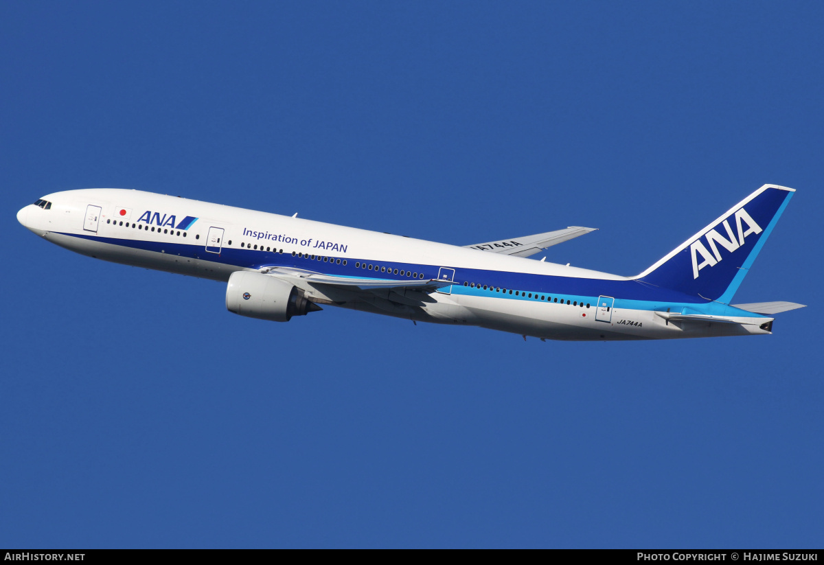 Aircraft Photo of JA744A | Boeing 777-281/ER | All Nippon Airways - ANA | AirHistory.net #498647