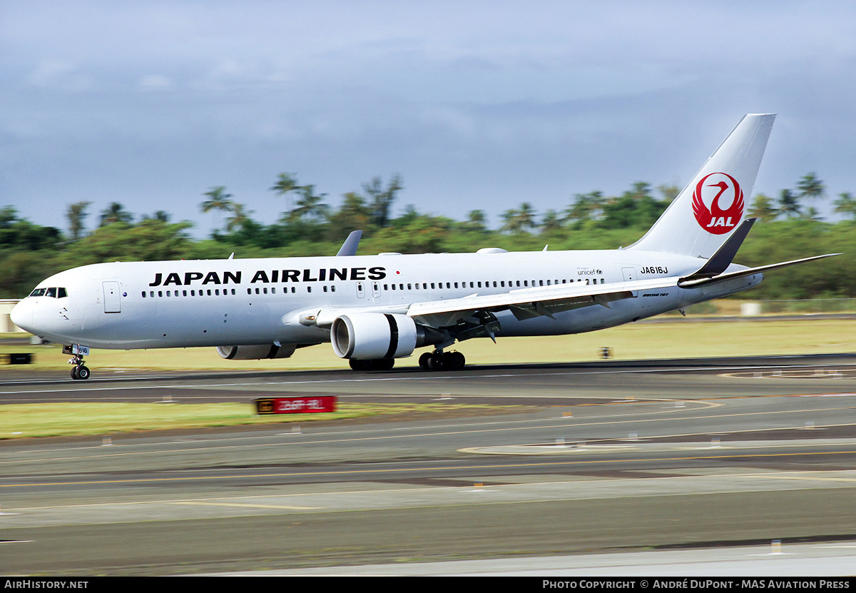 Aircraft Photo of JA616J | Boeing 767-346/ER | Japan Airlines - JAL | AirHistory.net #498674