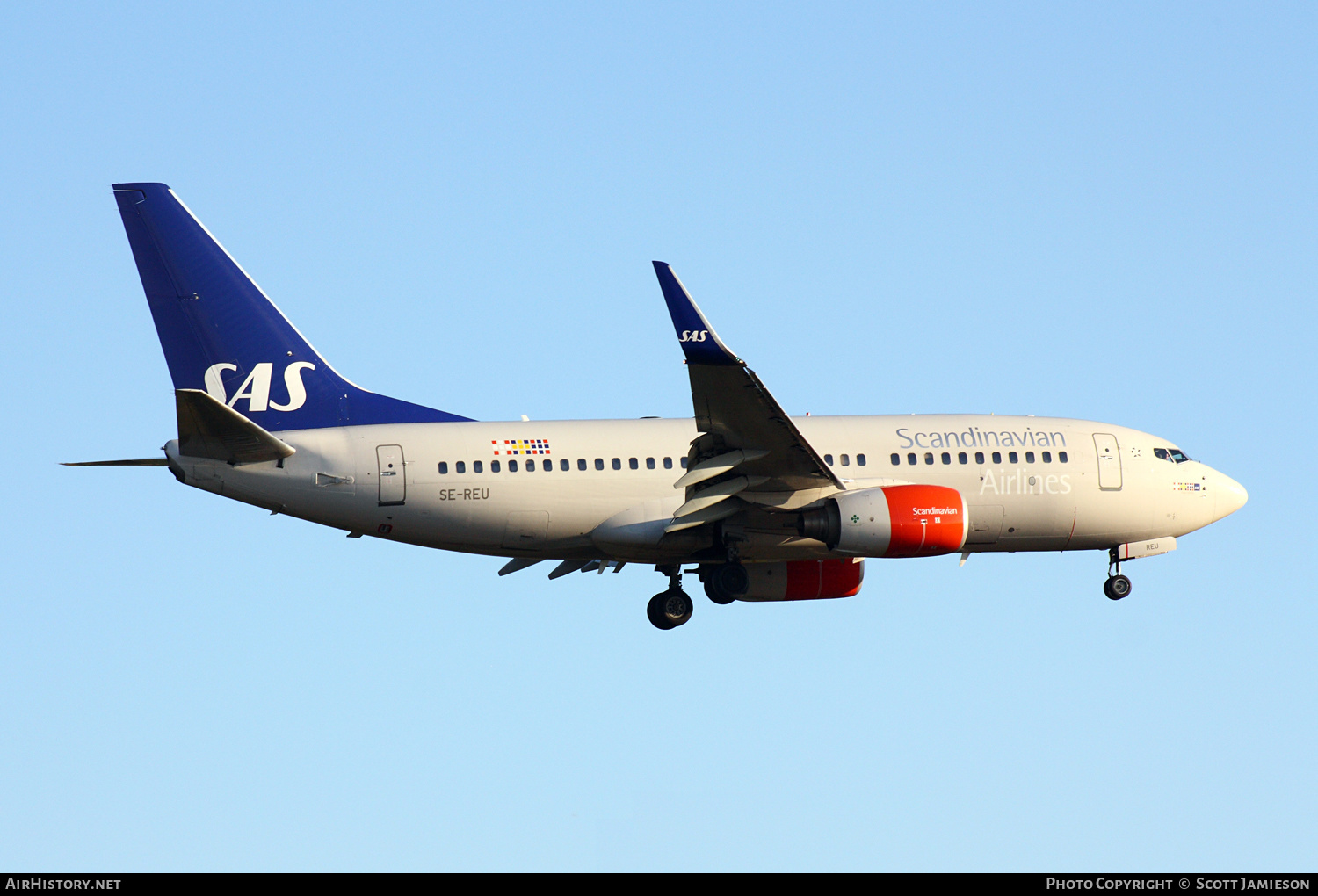Aircraft Photo of SE-REU | Boeing 737-76N | Scandinavian Airlines - SAS | AirHistory.net #498688