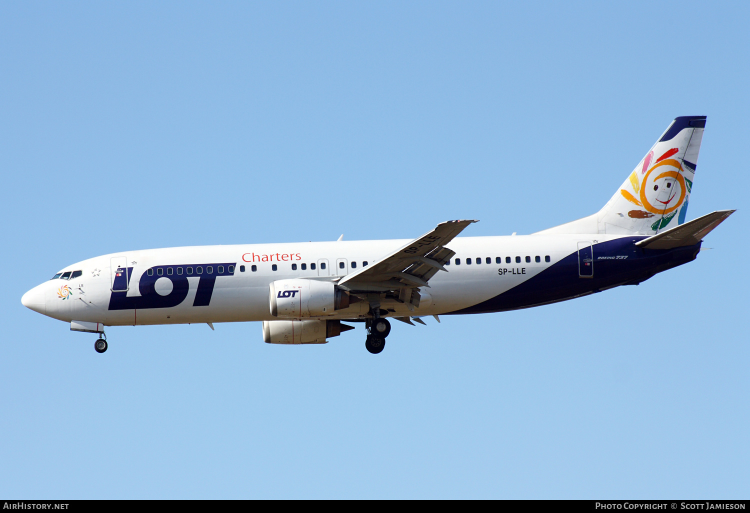 Aircraft Photo of SP-LLE | Boeing 737-45D | LOT Charters | AirHistory.net #498704
