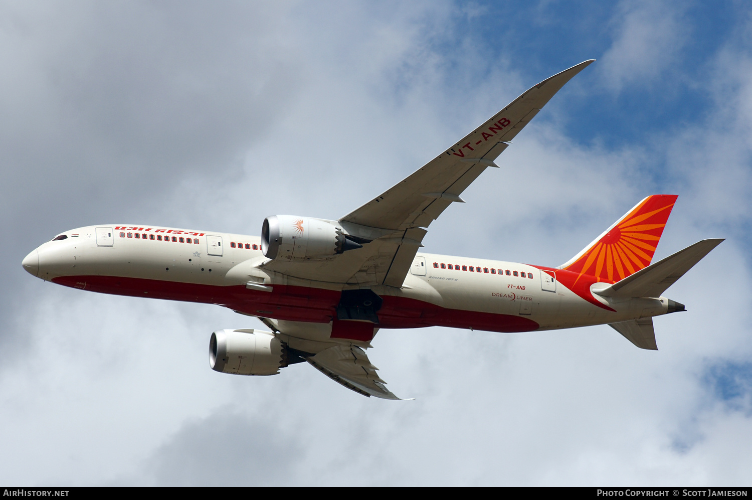 Aircraft Photo of VT-ANB | Boeing 787-8 Dreamliner | Air India | AirHistory.net #498709