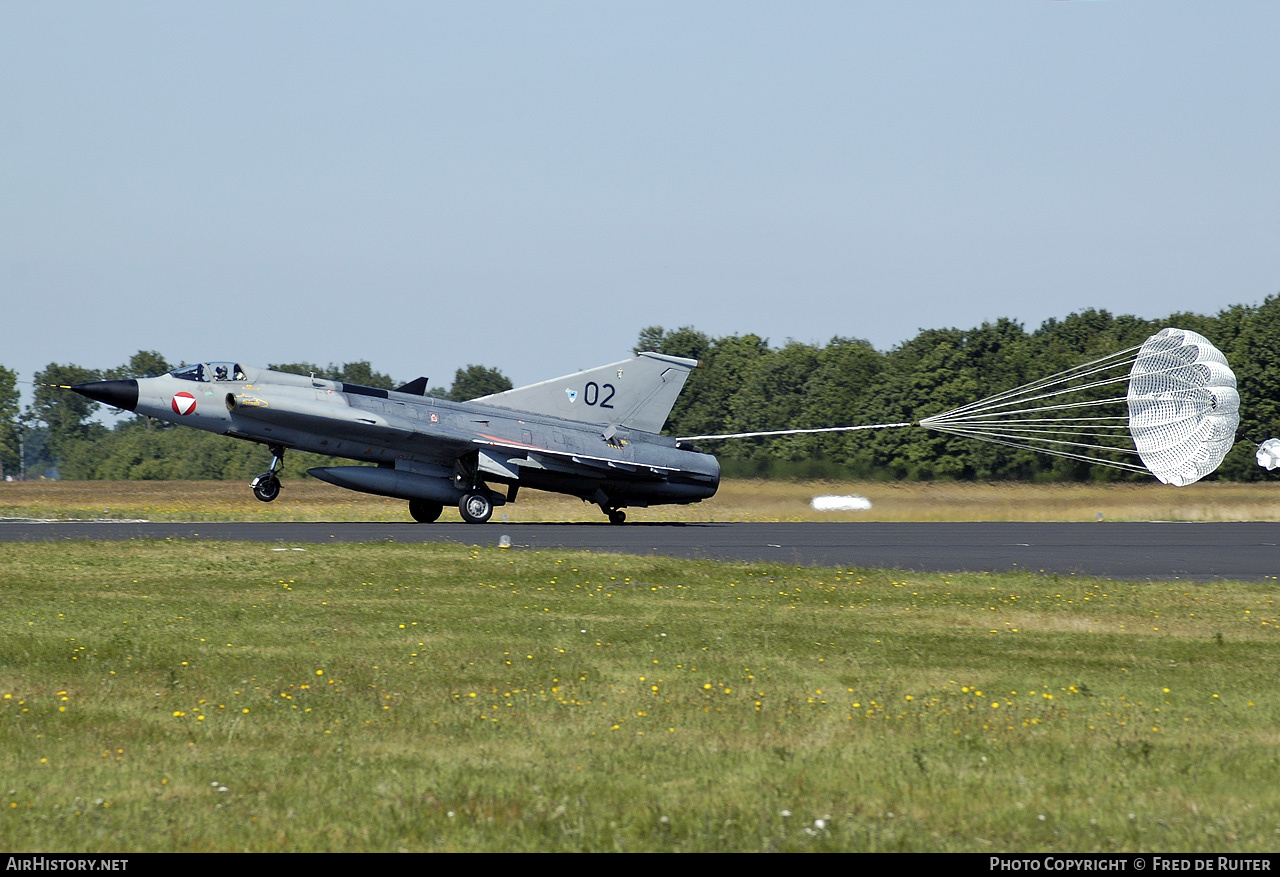 Aircraft Photo of 02 | Saab J35Oe Draken | Austria - Air Force | AirHistory.net #498732