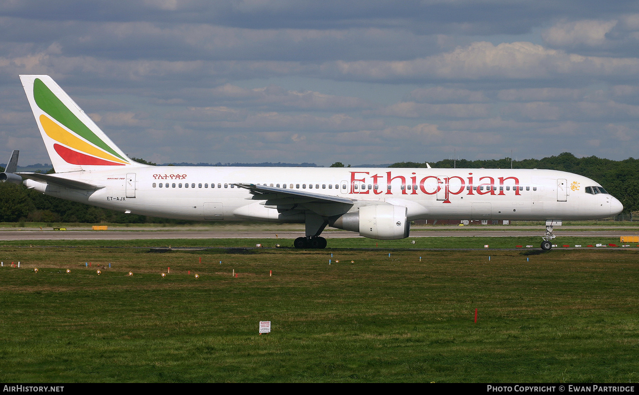 Aircraft Photo of ET-AJX | Boeing 757-260 | Ethiopian Airlines | AirHistory.net #498754