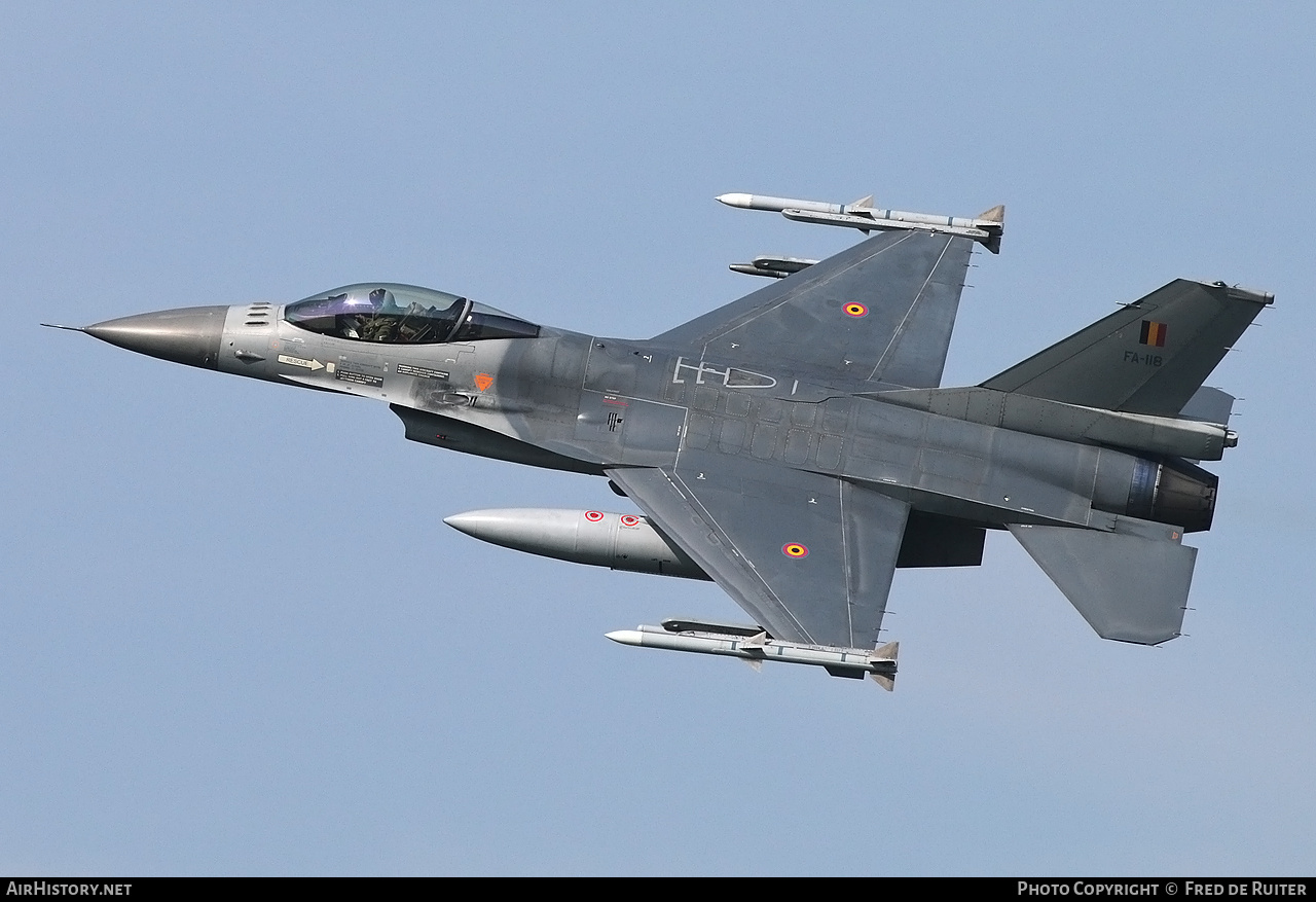 Aircraft Photo of FA-118 | General Dynamics F-16AM Fighting Falcon | Belgium - Air Force | AirHistory.net #498773