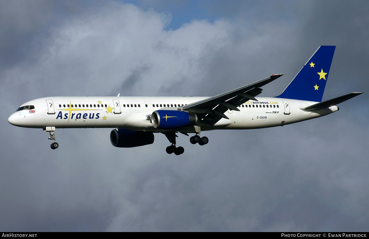 Aircraft Photo of G-OAVB | Boeing 757-23A | Astraeus Airlines | AirHistory.net #498810