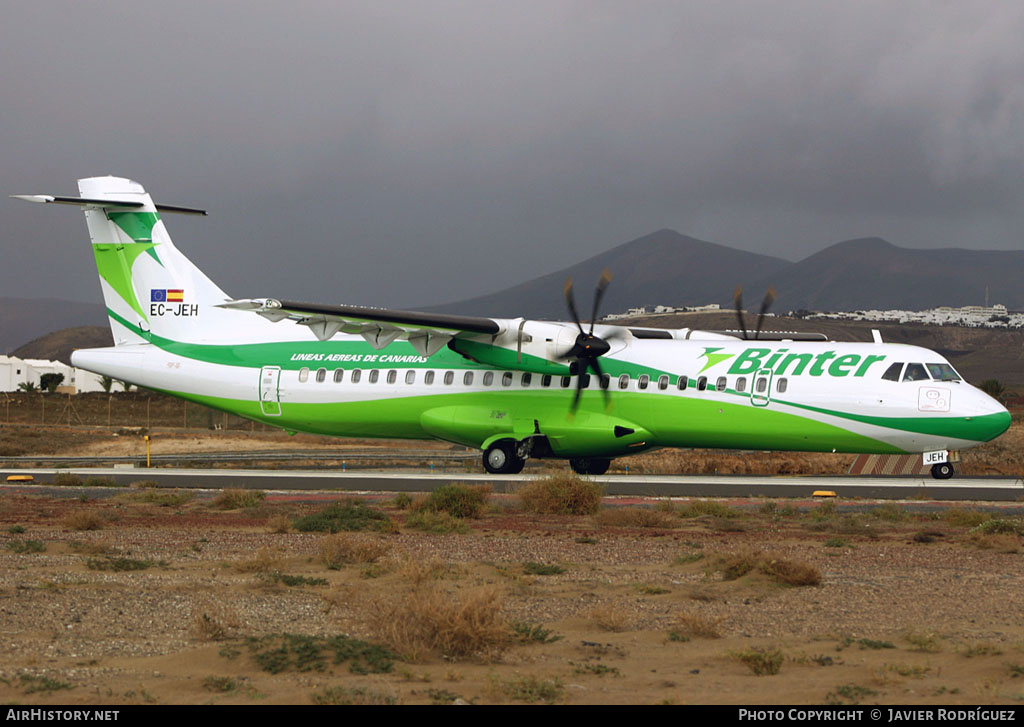 Aircraft Photo of EC-JEH | ATR ATR-72-500 (ATR-72-212A) | Binter Canarias | AirHistory.net #498863