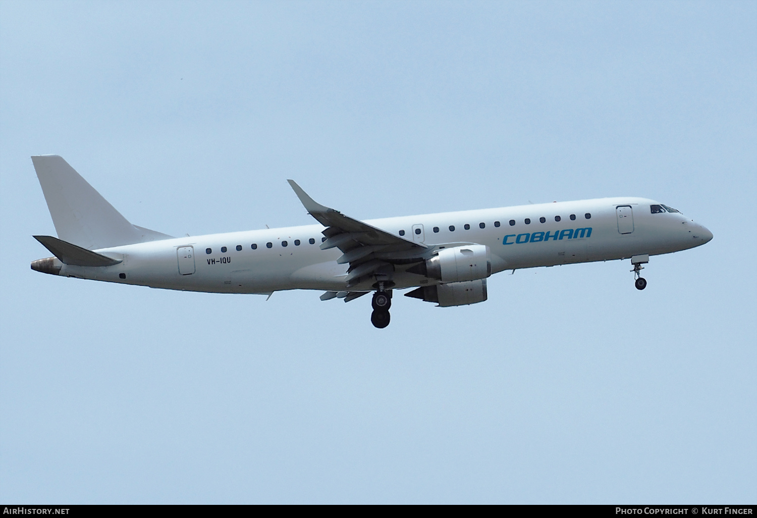 Aircraft Photo of VH-IQU | Embraer 190AR (ERJ-190-100IGW) | Cobham Aviation Services | AirHistory.net #498869