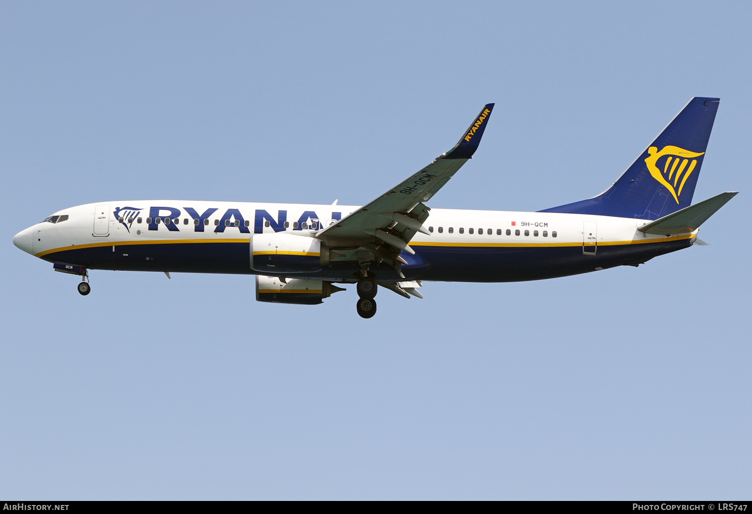 Aircraft Photo of 9H-QCM | Boeing 737-8AS | Ryanair | AirHistory.net #498872