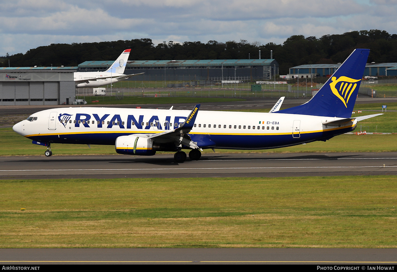 Aircraft Photo of EI-EBA | Boeing 737-8AS | Ryanair | AirHistory.net #498889