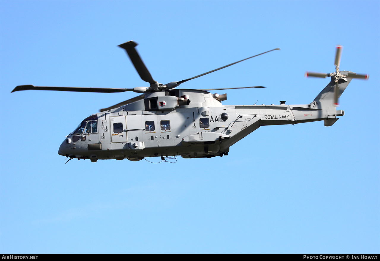 Aircraft Photo of ZJ990 | AgustaWestland EH101-512 Merlin HC4A | UK - Navy | AirHistory.net #498894