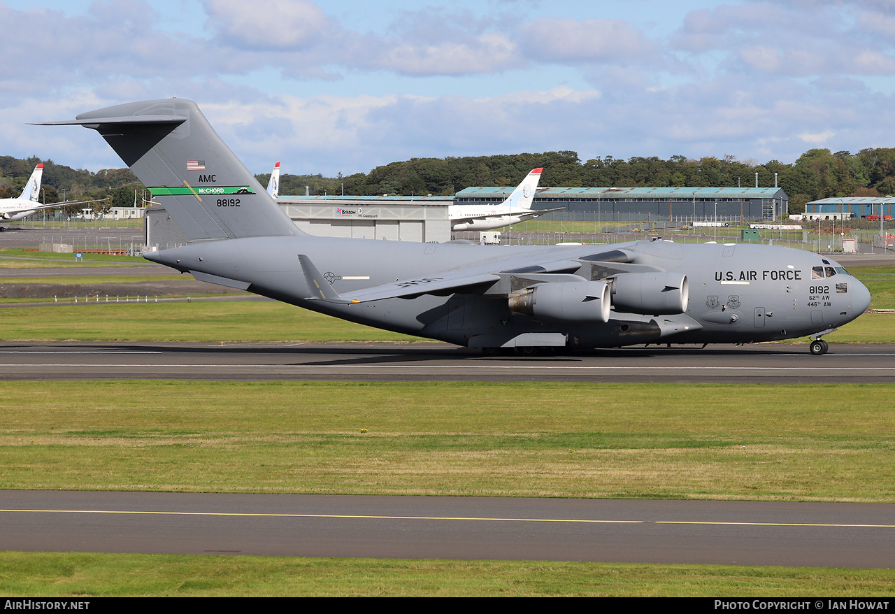 Aircraft Photo of 08-8192 / 88192 | Boeing C-17A Globemaster III | USA - Air Force | AirHistory.net #498895