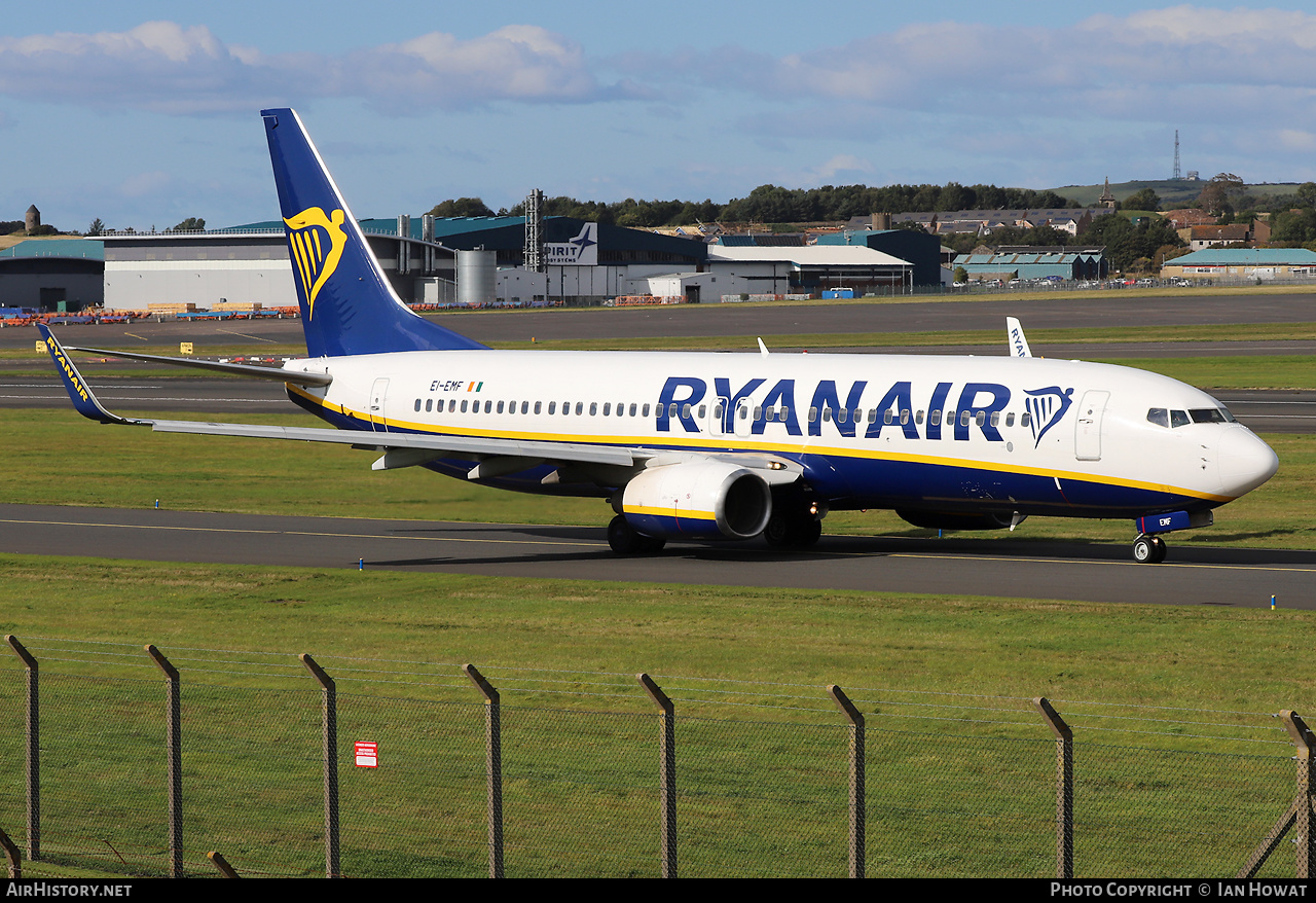 Aircraft Photo of EI-EMF | Boeing 737-8AS | Ryanair | AirHistory.net #498896