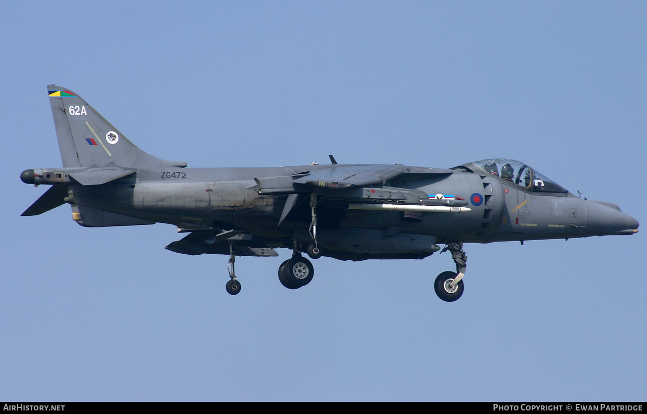 Aircraft Photo of ZG472 | British Aerospace Harrier GR7A | UK - Air Force | AirHistory.net #498914