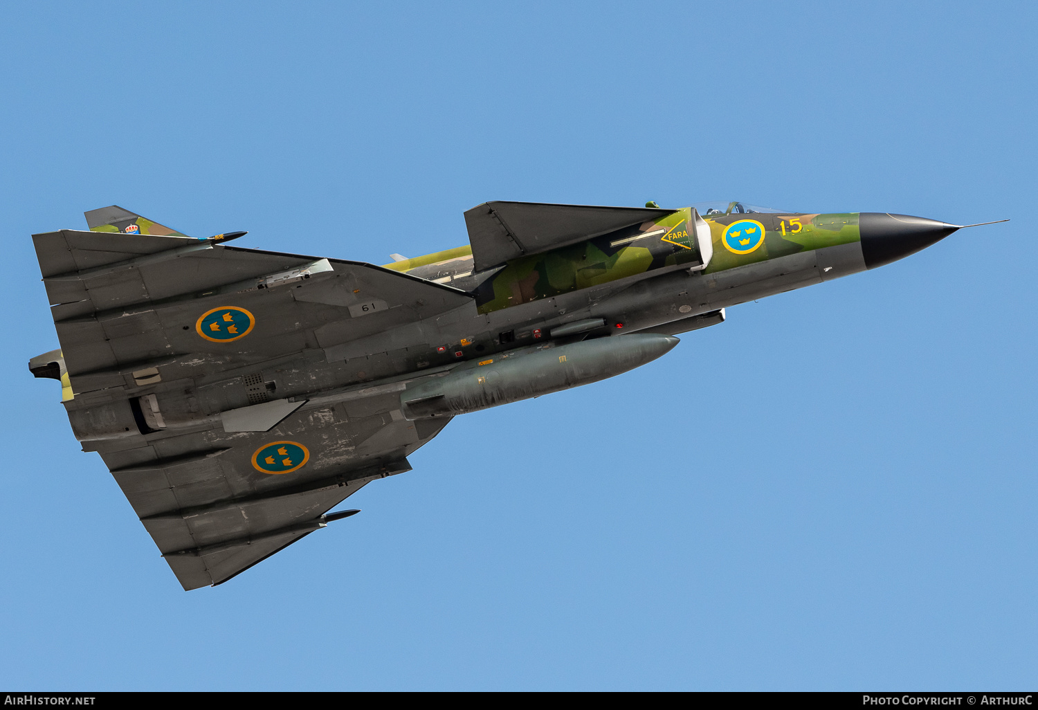 Aircraft Photo of SE-DXO / 37809 | Saab Sk37E Viggen | Sweden - Air Force | AirHistory.net #498958
