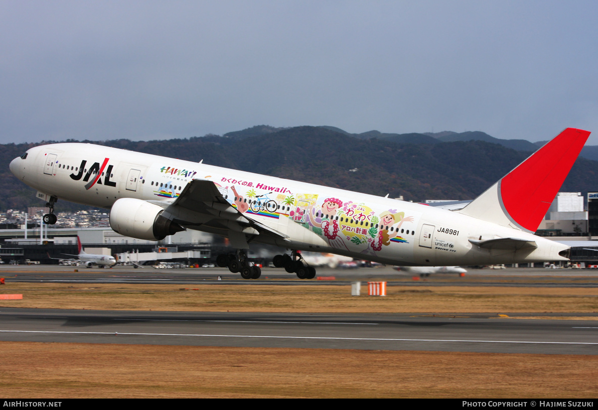 Aircraft Photo of JA8981 | Boeing 777-246 | Japan Airlines - JAL | AirHistory.net #498993