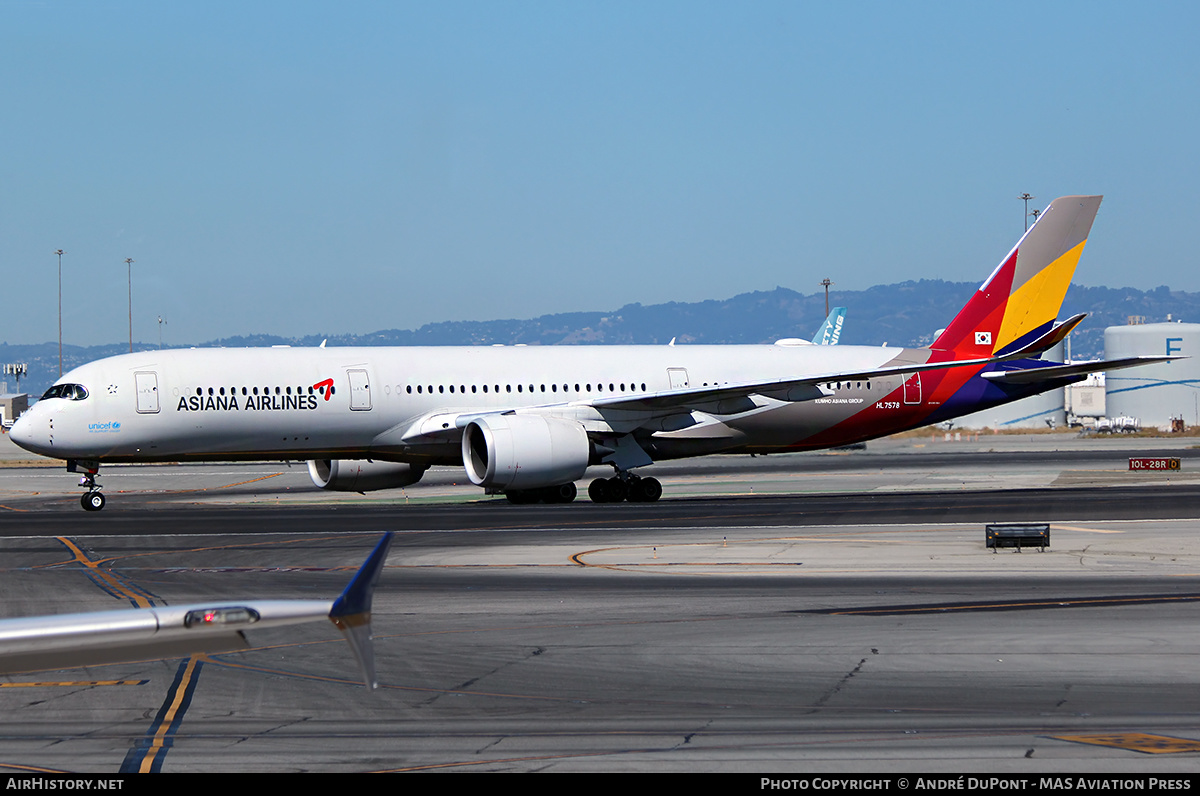 Aircraft Photo of HL7578 | Airbus A350-941 | Asiana Airlines | AirHistory.net #499028