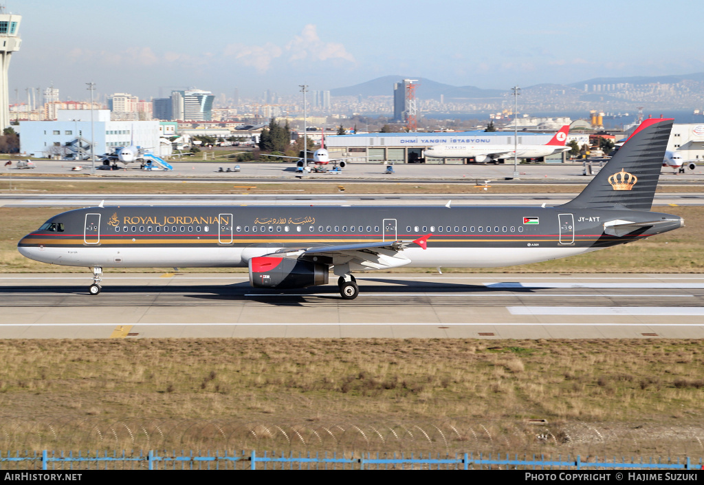 Aircraft Photo of JY-AYT | Airbus A321-231 | Royal Jordanian Airlines | AirHistory.net #499036