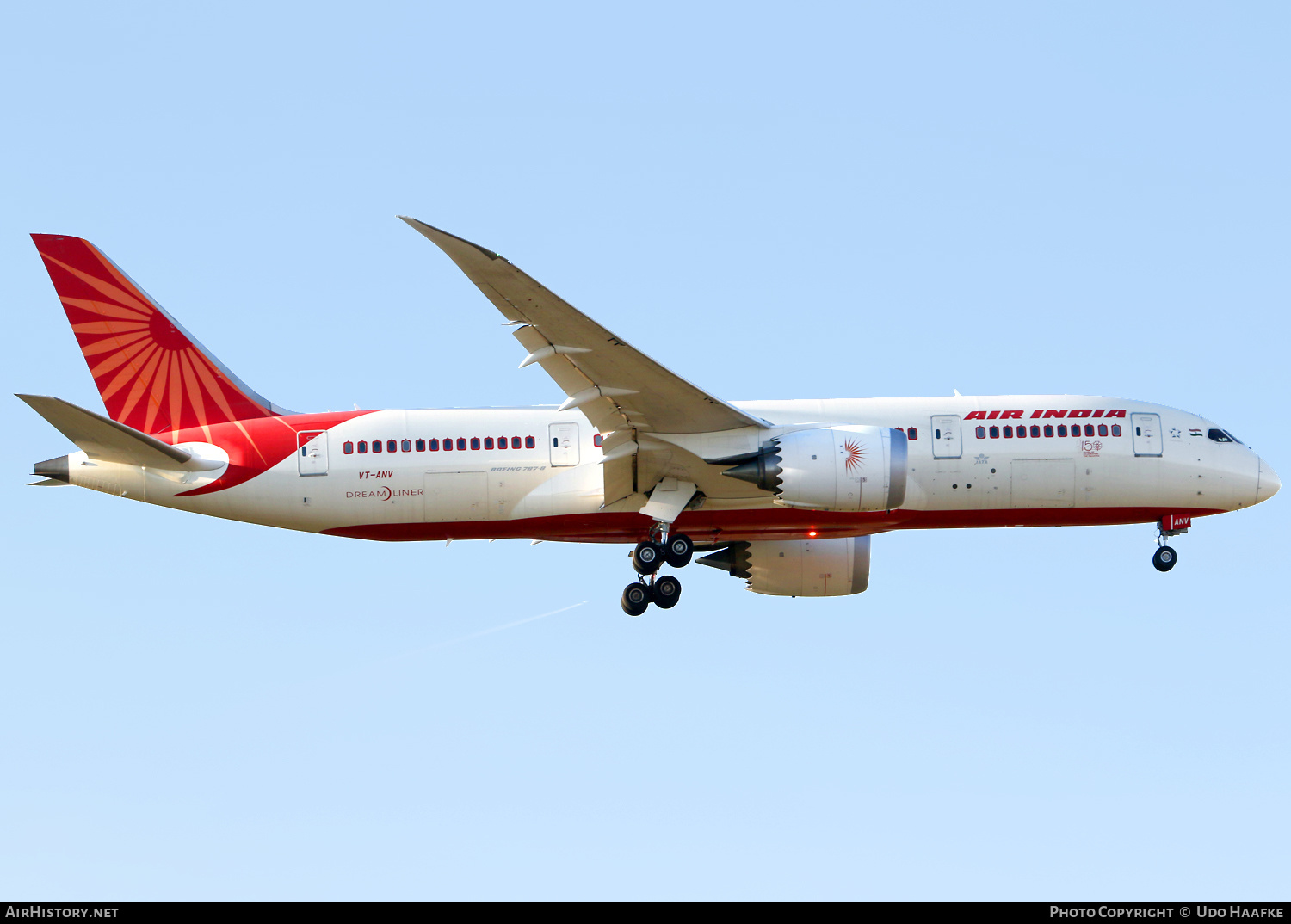 Aircraft Photo of VT-ANV | Boeing 787-8 Dreamliner | Air India | AirHistory.net #499165