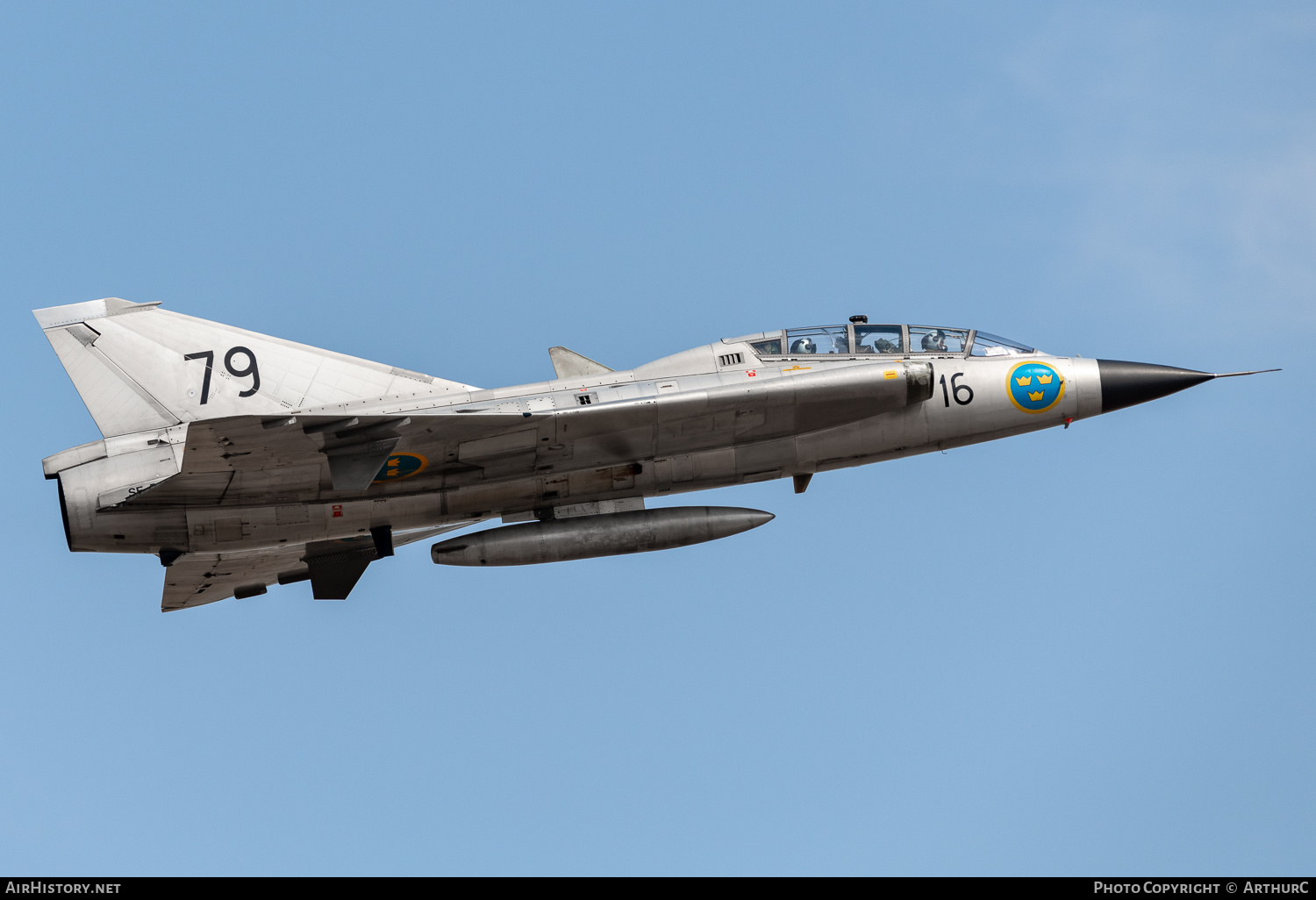 Aircraft Photo of SE-DXP / 35810 | Saab Sk 35C Draken | Sweden - Air Force | AirHistory.net #499184