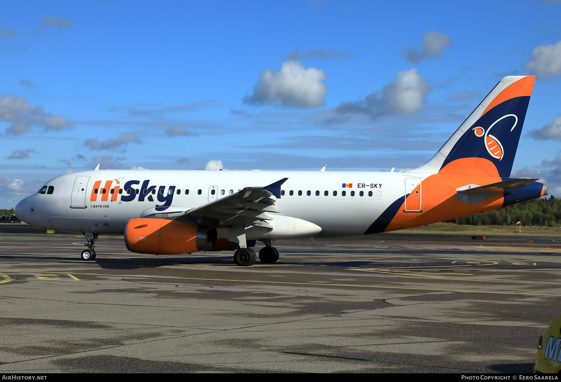 Aircraft Photo of ER-SKY | Airbus A319-131 | HiSky | AirHistory.net #499213