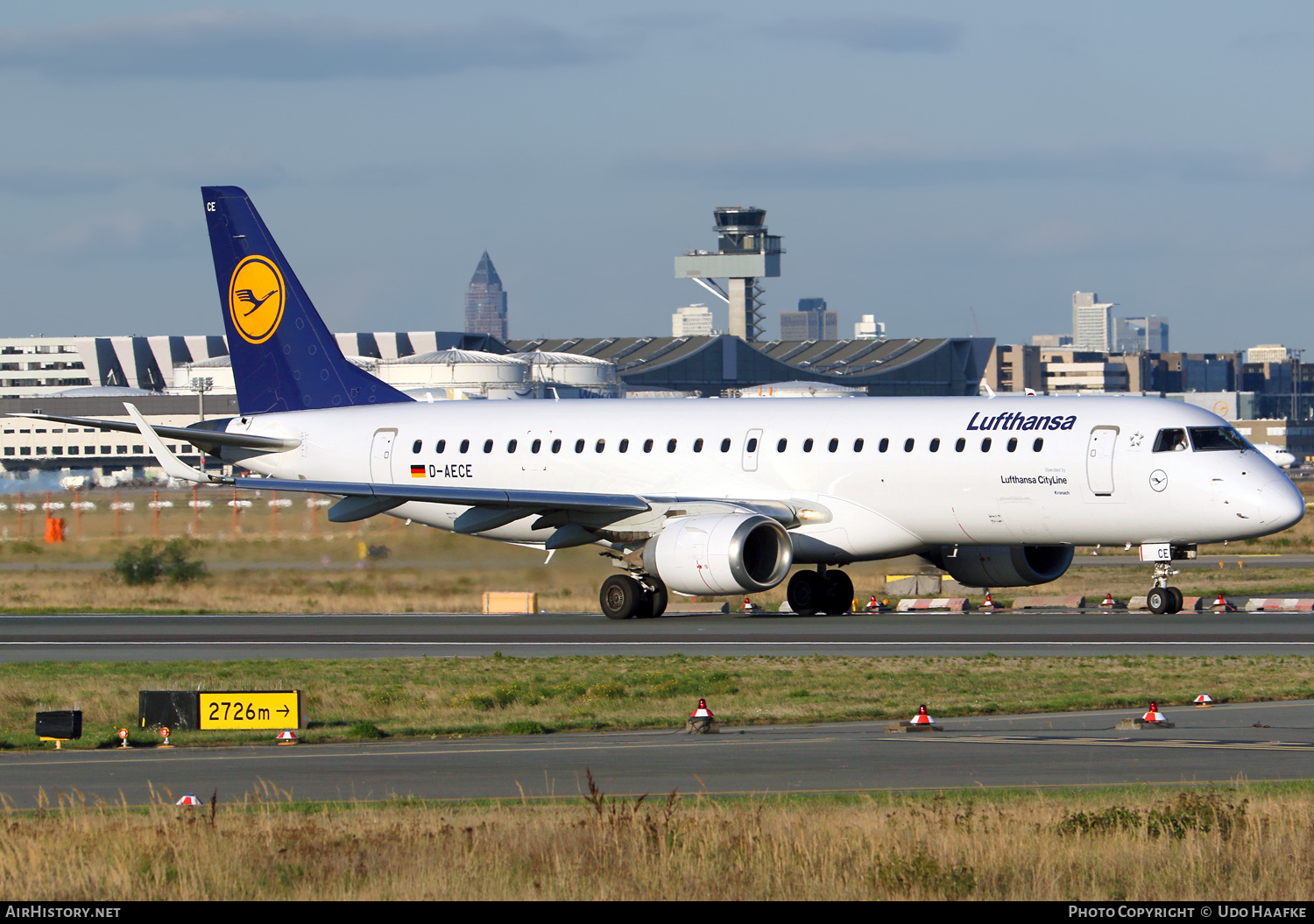 Aircraft Photo of D-AECE | Embraer 190LR (ERJ-190-100LR) | Lufthansa | AirHistory.net #499229
