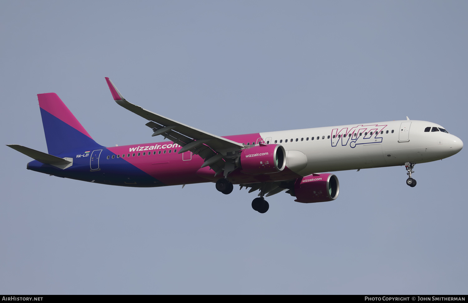 Aircraft Photo of HA-LZI | Airbus A321-271NX | Wizz Air | AirHistory.net #499232